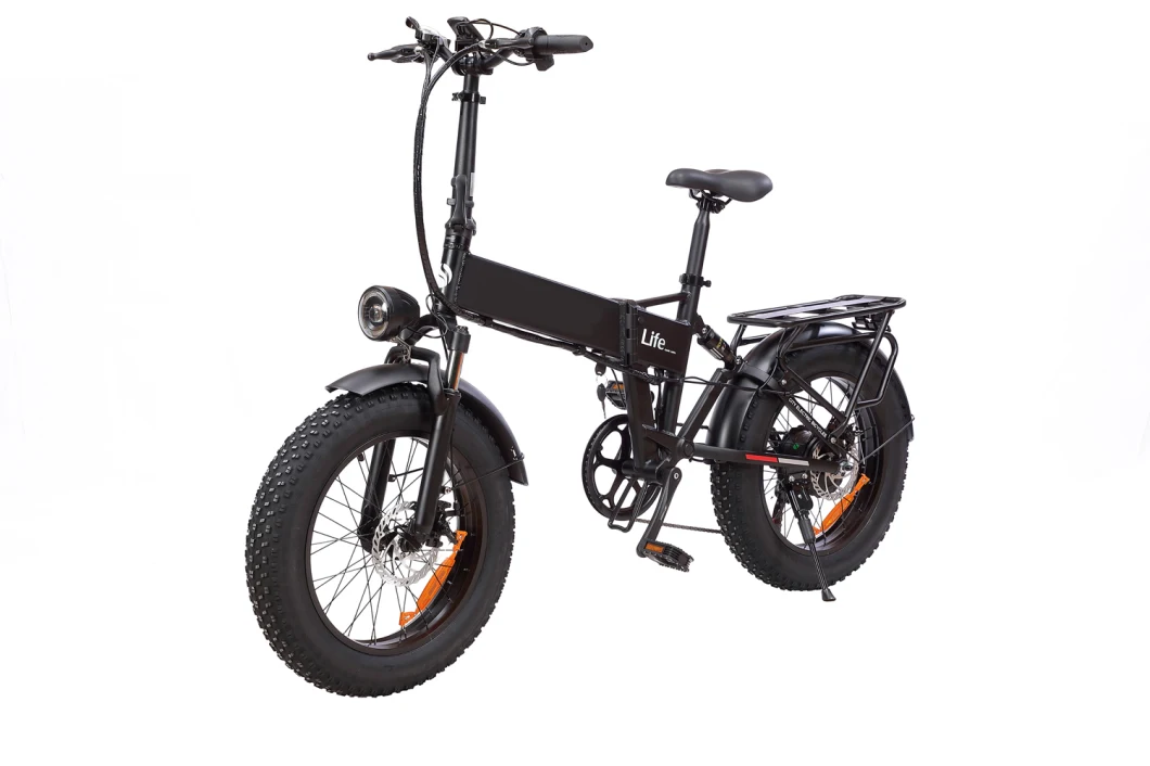 Shimano 7-Speed 48V500W Aluminum Alloy Dirt Bike Cruiser Snow Folding E Bike Fat Ebike 48V12ah Electric Bicycle