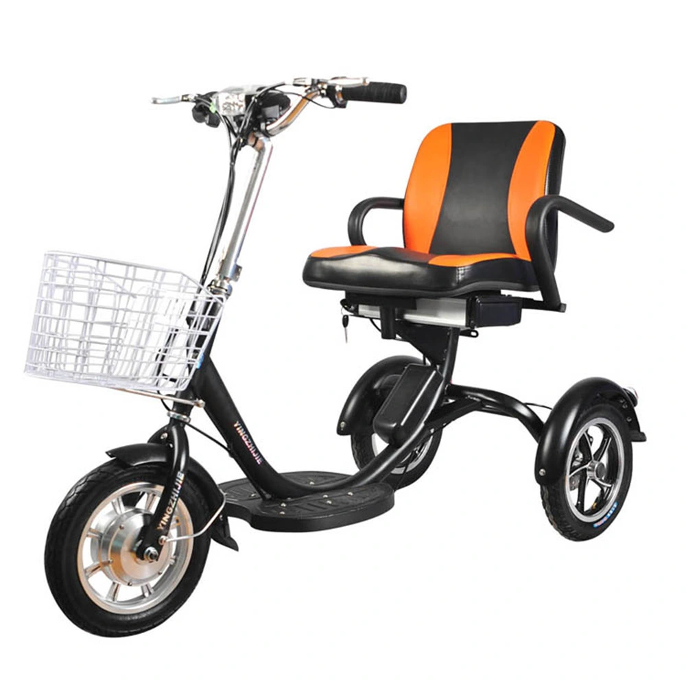 Used Ultra Folding 2 Seat 3 Wheel Electric Tricycle for Adults 750W