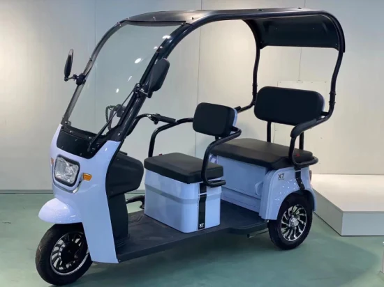 Triciclo eléctrico Cobertizo integrado con limpiaparabrisas Coche eléctrico recreativo para adultos