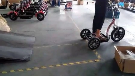 Promoción, patinete eléctrico plegable de alta velocidad, Motor de cubo delantero, freno de disco, neumático grueso, triciclo eléctrico para ocio y alquiler