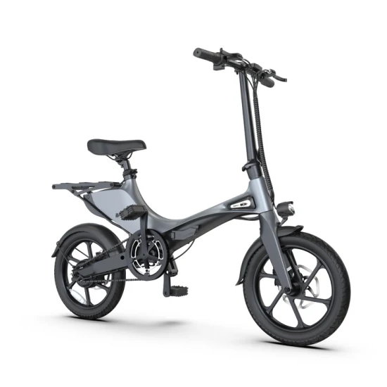 36V 250W 16 pulgadas Ebike plegable Mini bicicleta de montaña eléctrica plegable con motor de accionamiento trasero
